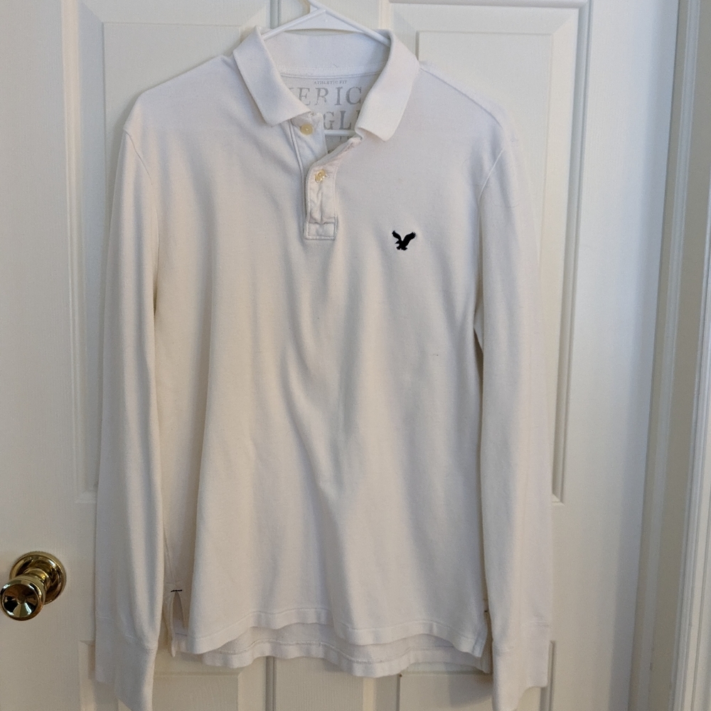 American Eagle Long Sleeve Polo